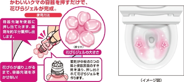 Kobayashi Toilet Bowl Cleaners : Toilet Gel Bear เจลพี่หมีทำความสะอาดโถส้วม