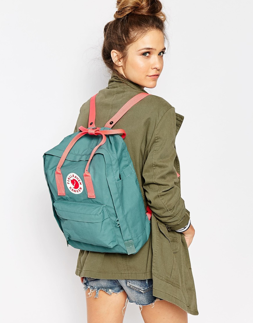 กระเป๋า Kanken Classic Frost Green/Peach Pink