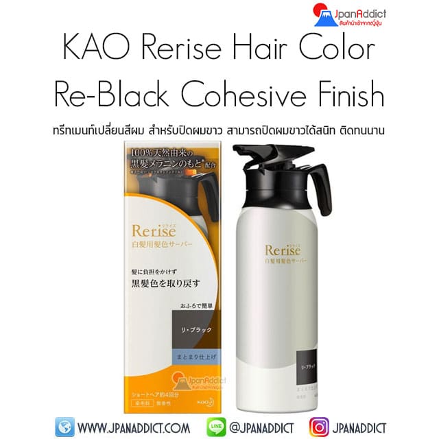 KAO Rerise Hair Color Server for Gray Hair Cohesive Finish 155g ทรีทเมนท์เปลี่ยนสีผม