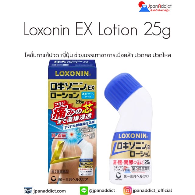 LOXONIN EX Lotion 25g โลชั่นทาแก้ปวด ญี่ปุ่น
