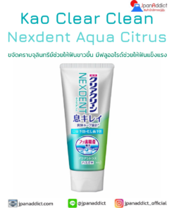 Kao Clear Clean NEXDENT Whitening Aqua Citrus 120g ยาสีฟันญี่ปุ่น